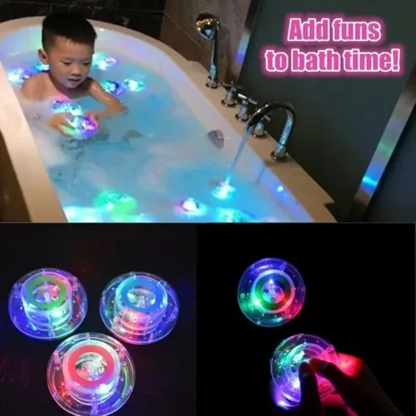 1PC New Baby Kids Bathtub Kids Bathroom LED Light Toys Color Changekids Bath Toys Gift