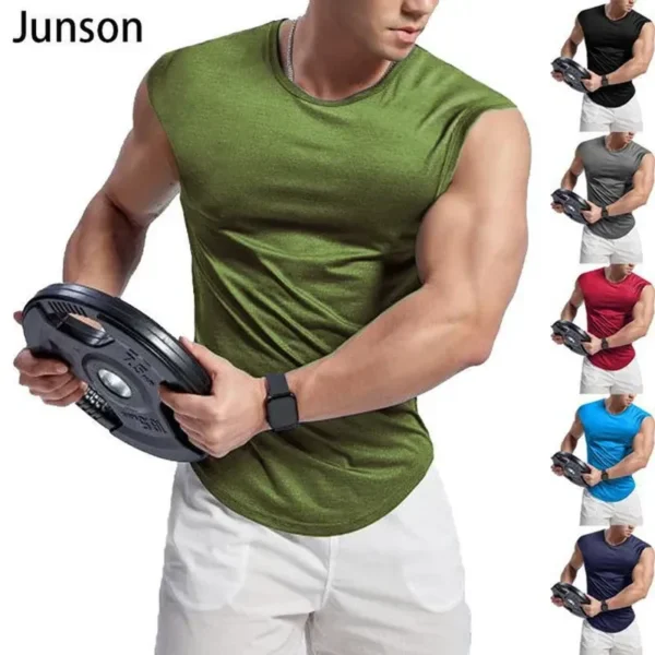 Nowa odzież męska Koszulki bez rękawów dla mężczyzn Aktywny styl życia Fitness &amp; GYM Tank Tops Bawełniane kamizelki treningowe Gym Yoga Męskie bawełniane koszulki Get Fit &amp; Workout Shirts Muscle Training Shirts Męskie topy plus rozmiar XS-3XL
