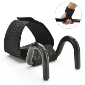 1/2PCS Fitness Podnoszenie ciężarów Hak Trening Siłownia Uchwyty Hak Podnoszenie Barebell Dumbell Kettlbell Paski Wsparcie nadgarstka dla sprzętu do ćwiczeń sportowych (hak do podnoszenia ciężarów)