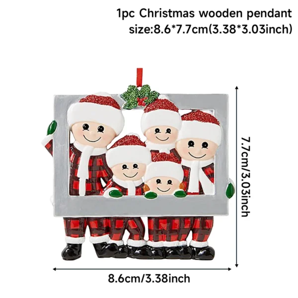 DIY Świąteczna zawieszka rodzinna Urocze wesołe dekoracje świąteczne do domu Navidad Festive 2023 Choinka wisząca Ozdoba Nowy Rok 2024