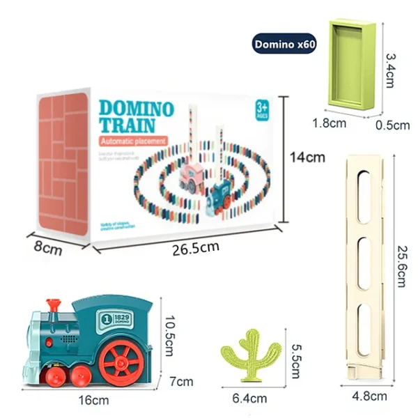 Pociąg układający domino