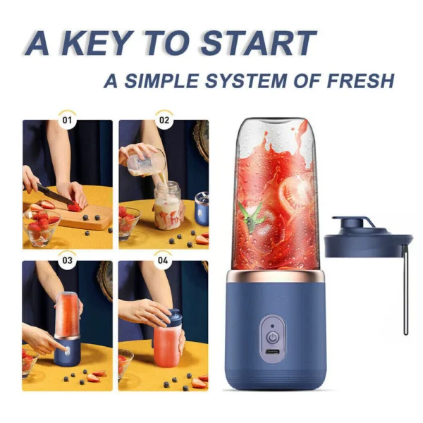 400+400Ml Mikser stojący Smoothie Maker Shaker Fitness Chopper Wielofunkcyjny robot kuchenny Mikser do mleka Shaker